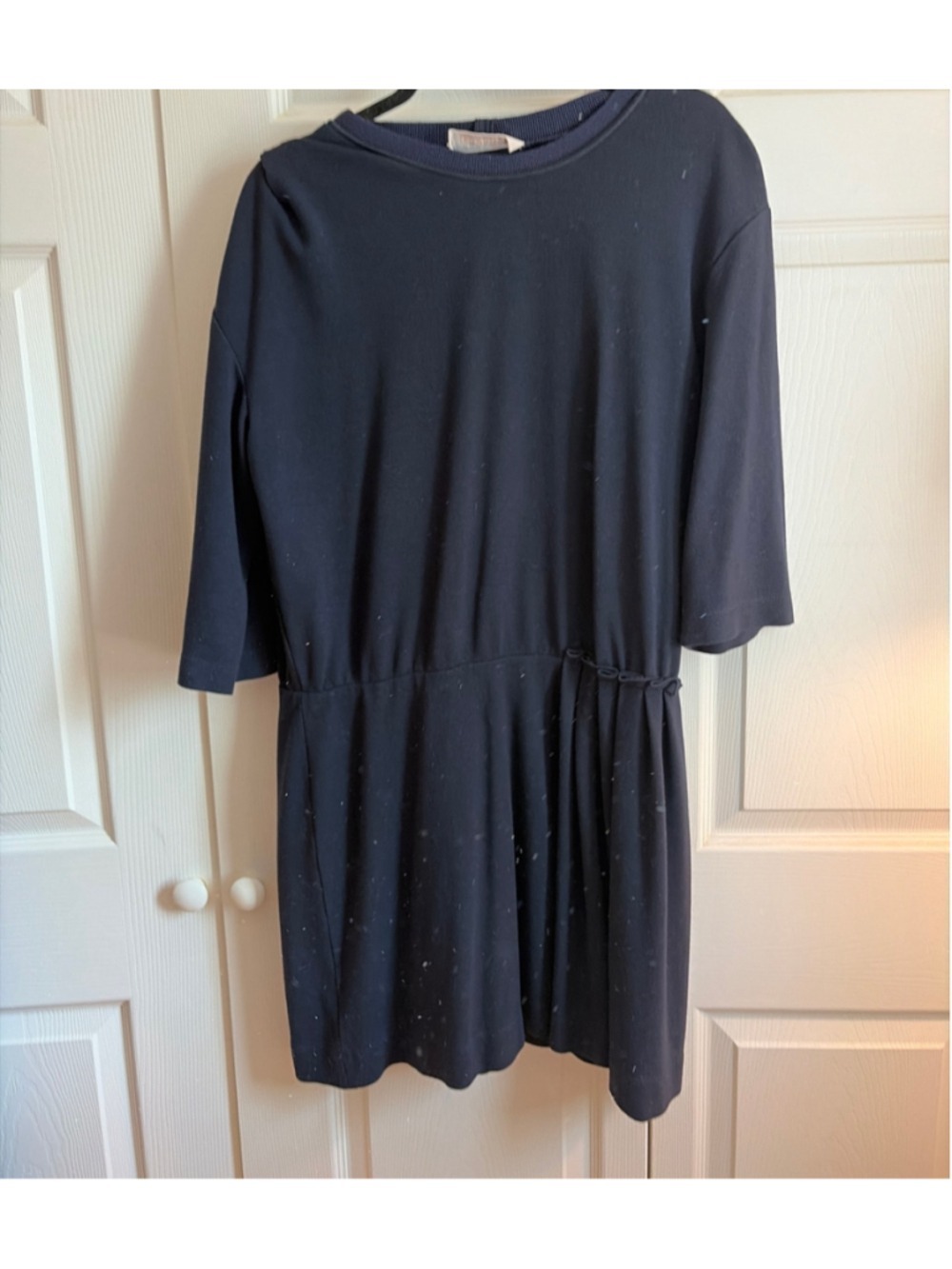 Cacharel Navy Wool Dress Size 12
